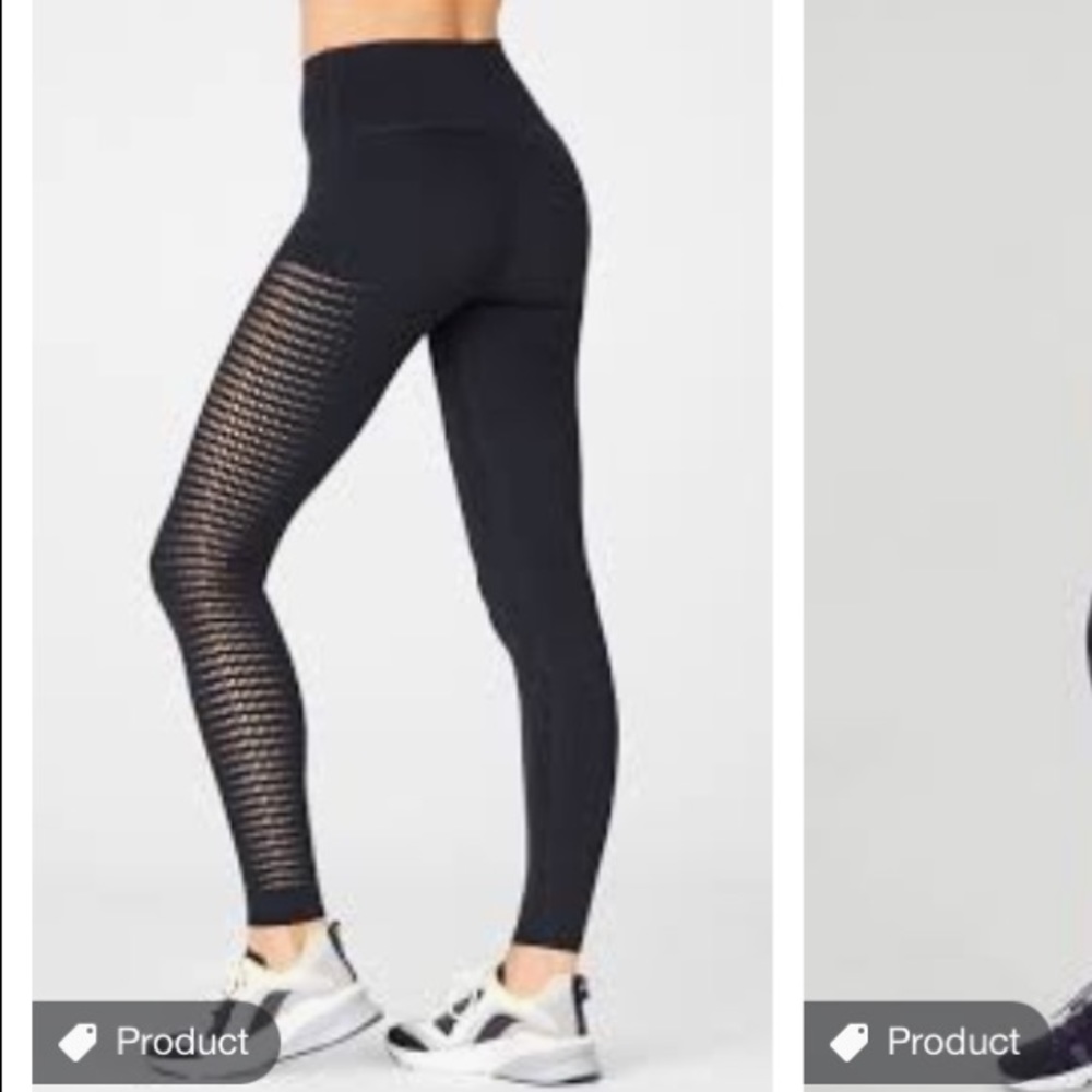 Fabletics high_waisted sculpt knit mesh leggings s